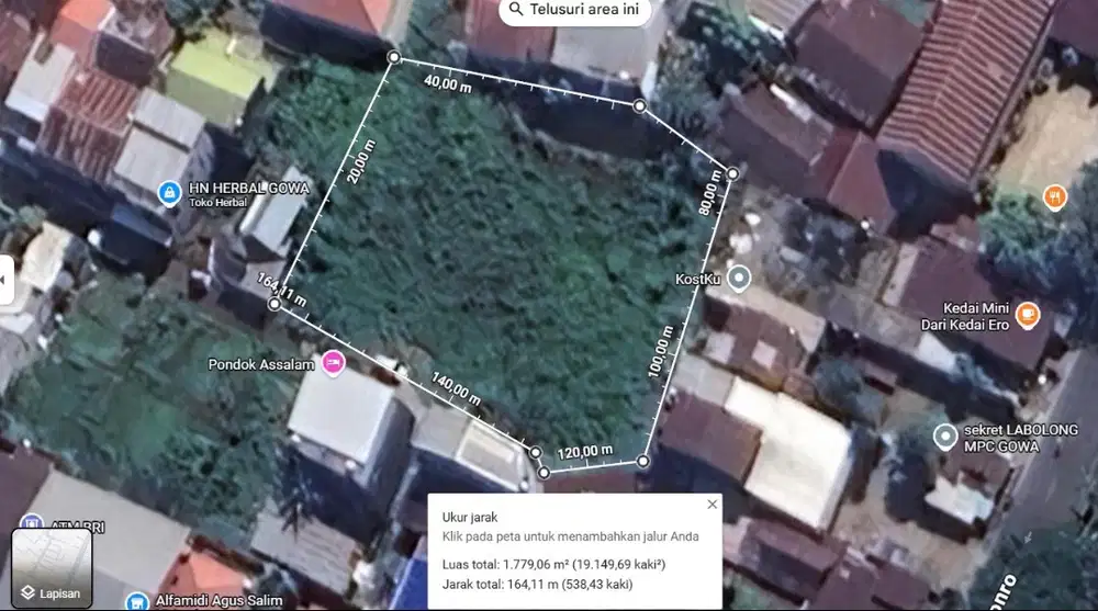DI JUAL TANAH TAMPA PERANTARA