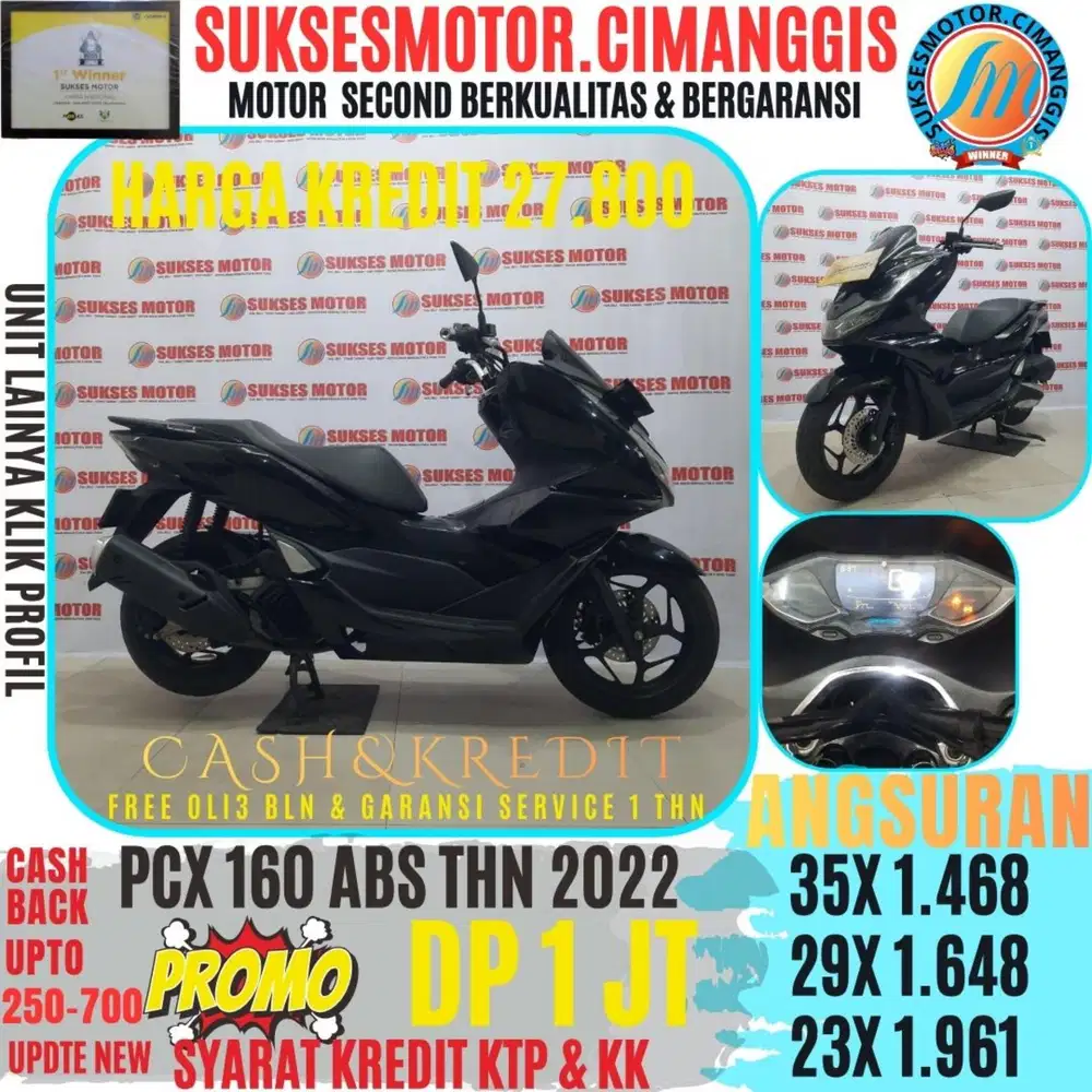 PCX 160 ABS PROMOTERMURAH CASHBACK UPTO700RB BERGARANSI SERVICE