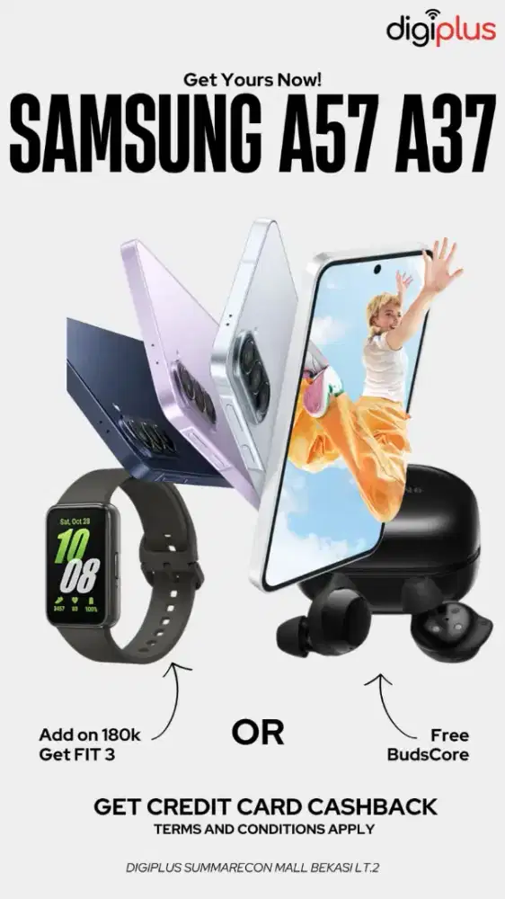 SAMSUNG A57 & A37 FREE BUDS CORE