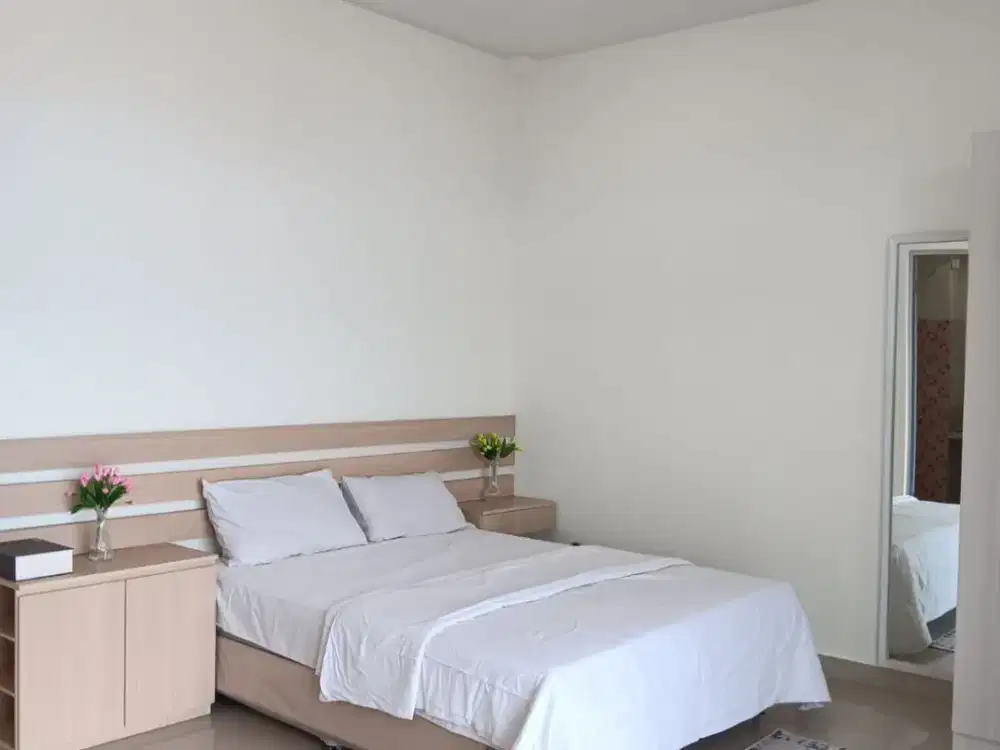 Sewa Apartemen Jakarta Barat | Studio Luas Balkon Mewah Semi Furnished Kitchen Set | D'loft Palmerah Kemanggisan Dekat BINUS Tol Slipi & Kebon Jeruk