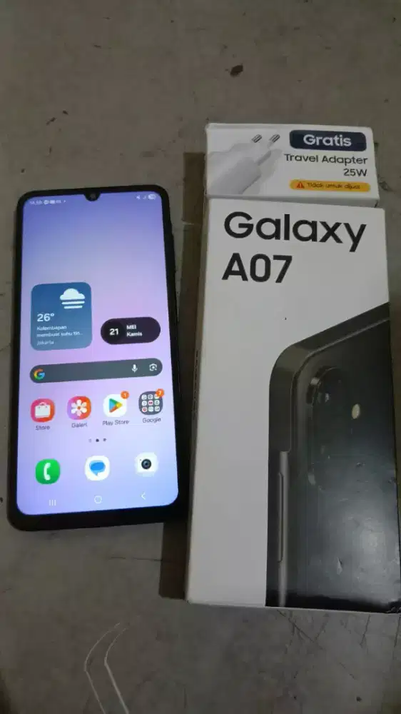 Samsung A07 6/128 fullset garansi gress