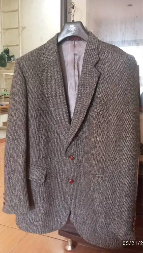 Jas vintage 100% wool with elbow patch