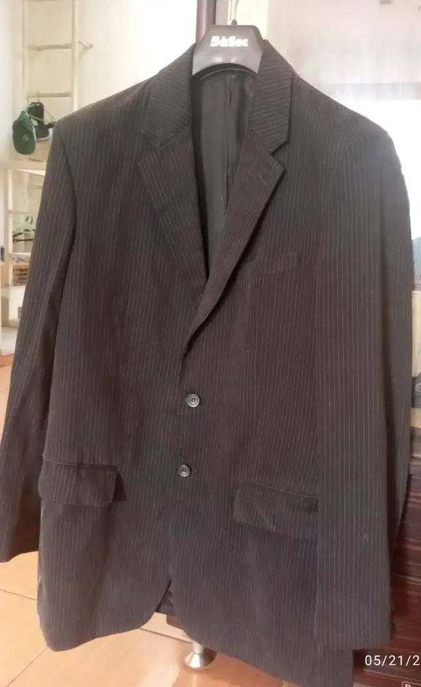 Jas Claiborne - Dark Blue w/ white stripe