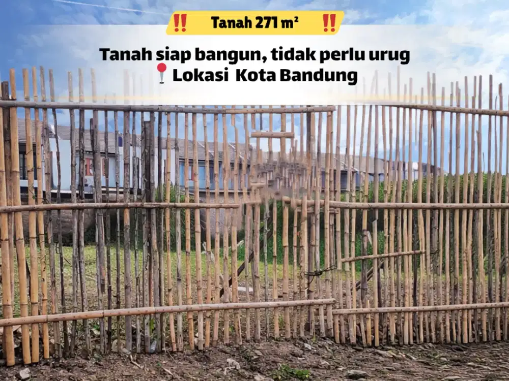 Tanah Buahbatu 271 m² Cocok Investasi & Hunian