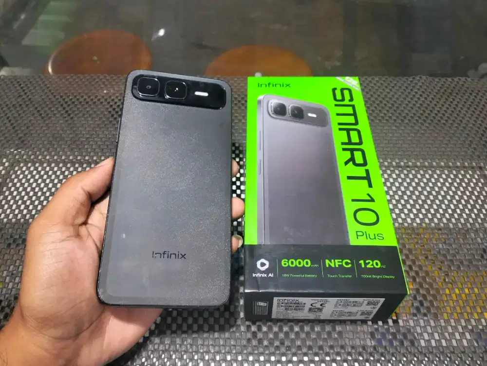 Infinix Smart 10 plus. Ram 16gb(8+8). Internal 128gb. Kondisi mulus.