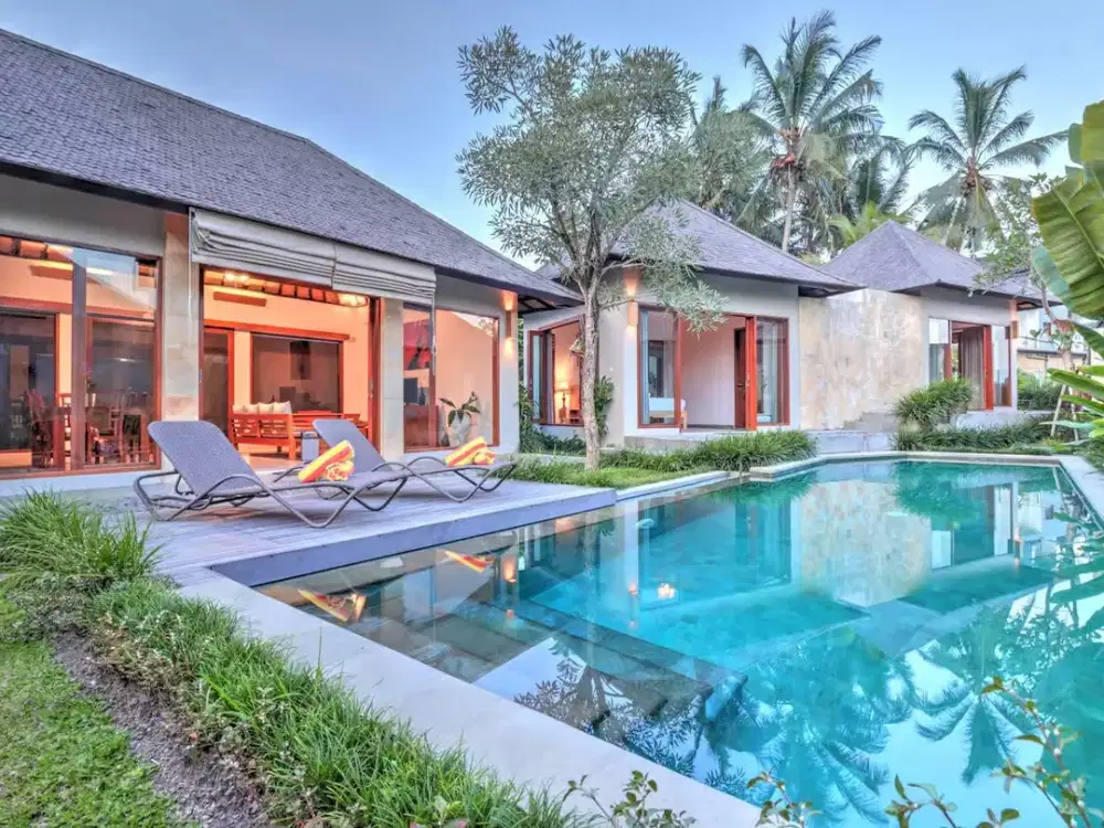 For Sale: Elegant 2-Bedroom Rice Field View Villa in Ubud – Private Pool & Strong Investment Potential