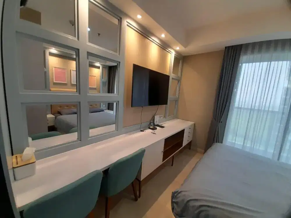 Sewa Apartemen Gold Coast STUDIO Full Furnish Mewah Tinggal Bawa Koper