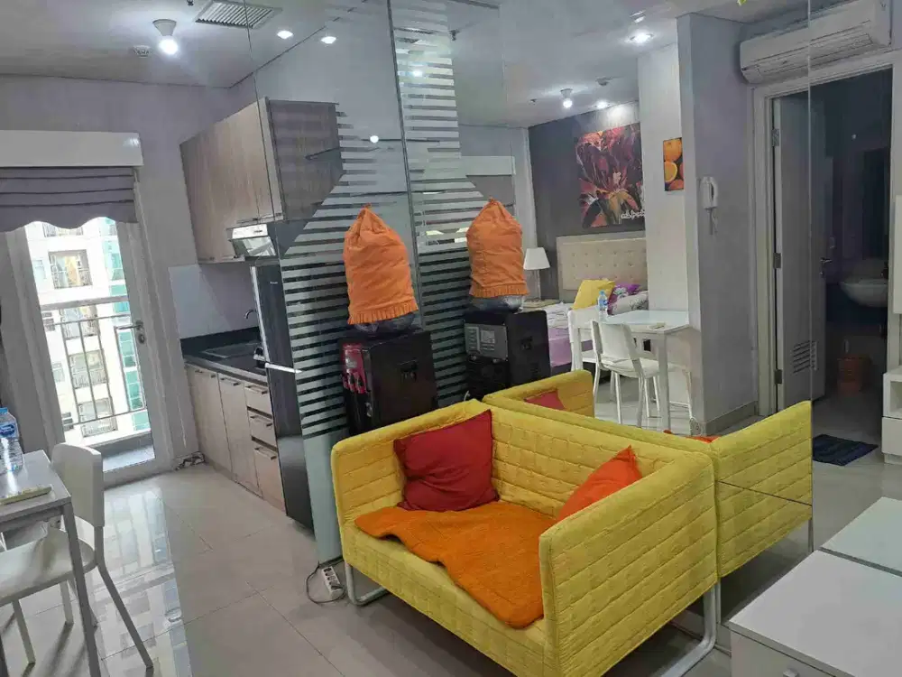dijual murah 1br apartemen madison park lokasi strategis dekat central park dan mall taman anggrek