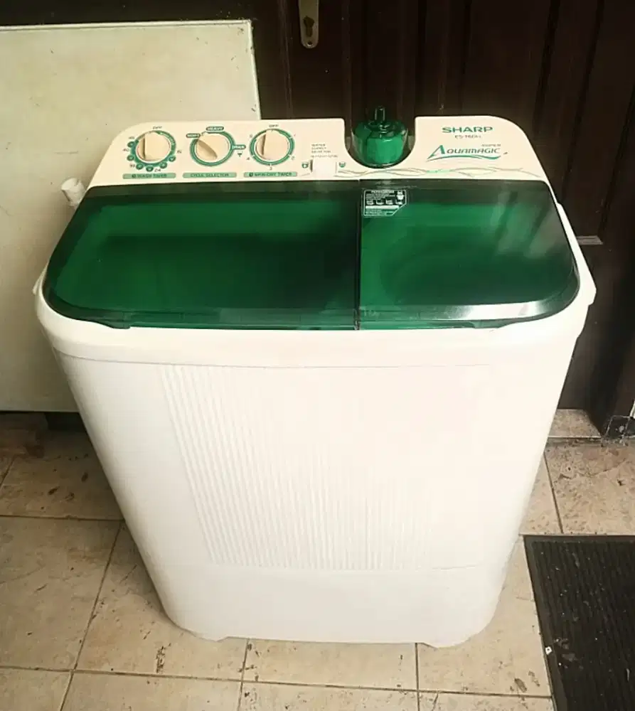 Mesin cuci 2 tabung sharp Aquamagic .6kg