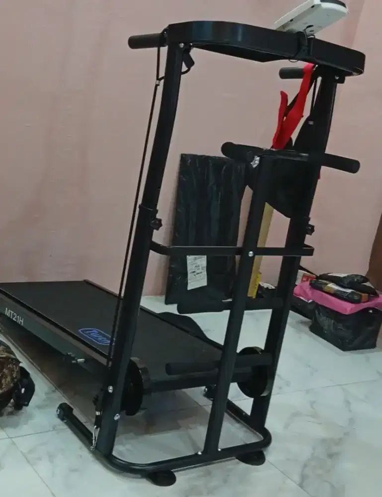 Jual sekaligus alat inversi tubuh velomax dan treadmil manual twen mt