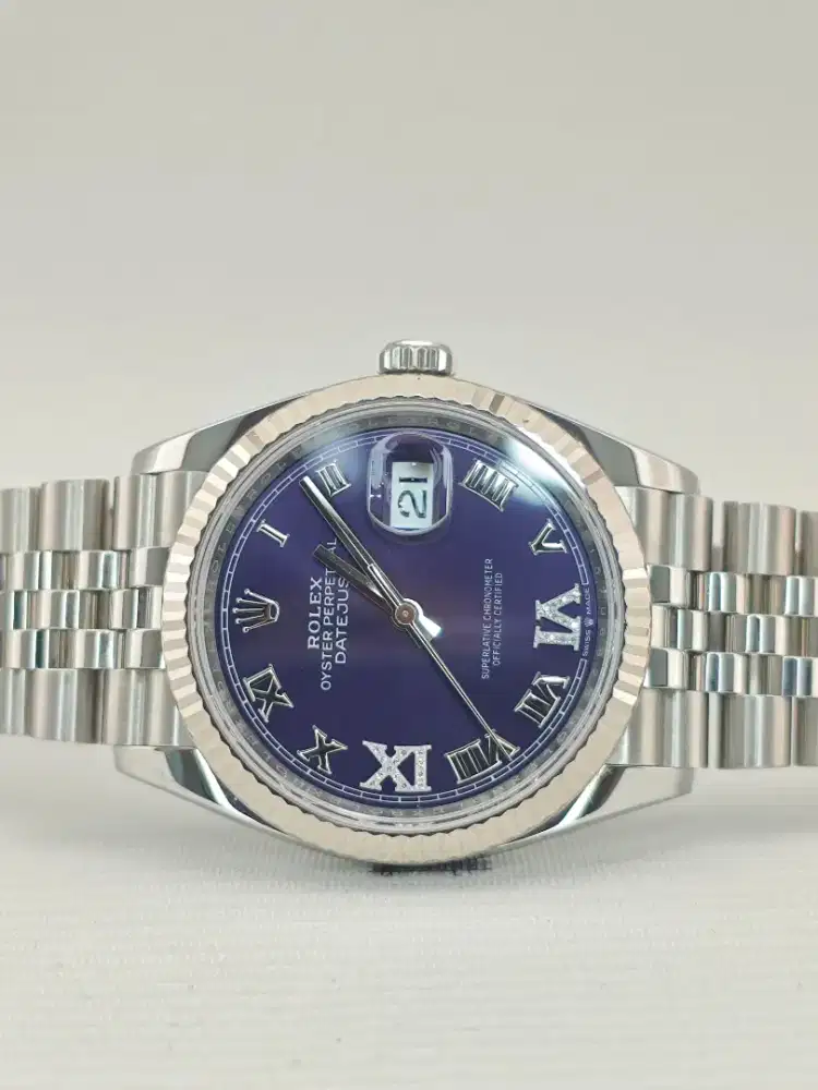 Rolex Datejust 36 Ungu / Aubergine Dial 6 & 9 Diamond