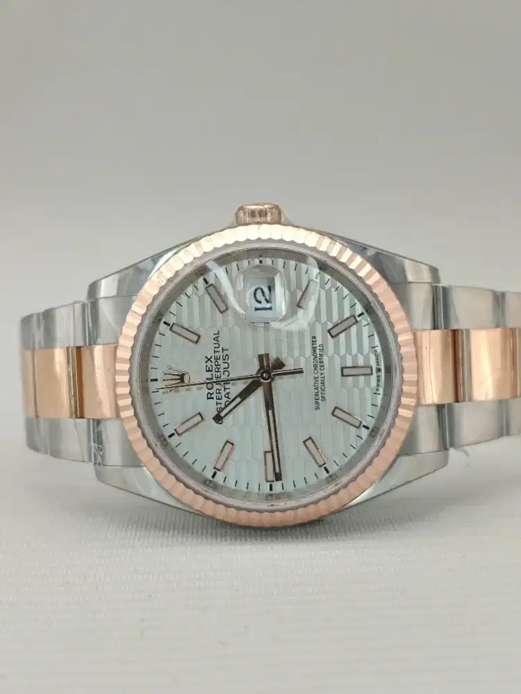 Rolex Datejust 36 Fluted Dial Oyster TwoTone