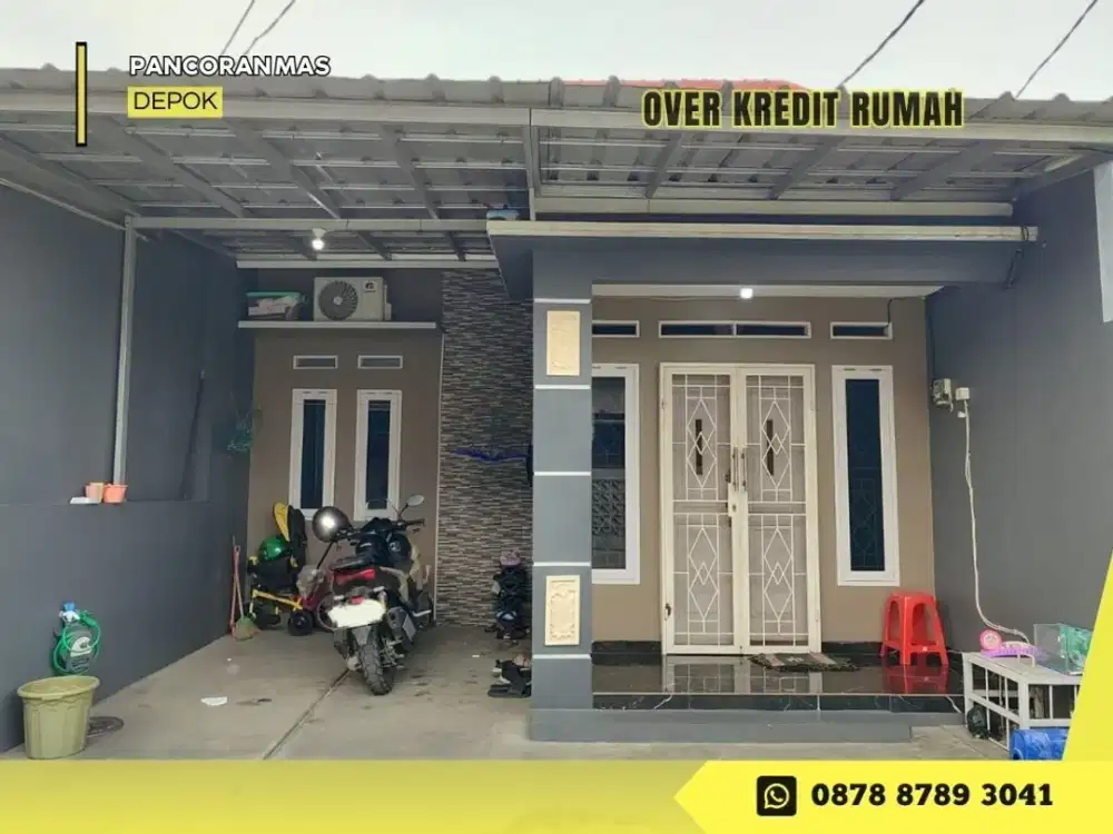 Rumah Take Over 73JT dkt Tol di Perum Graha Pancoran Mas Depok