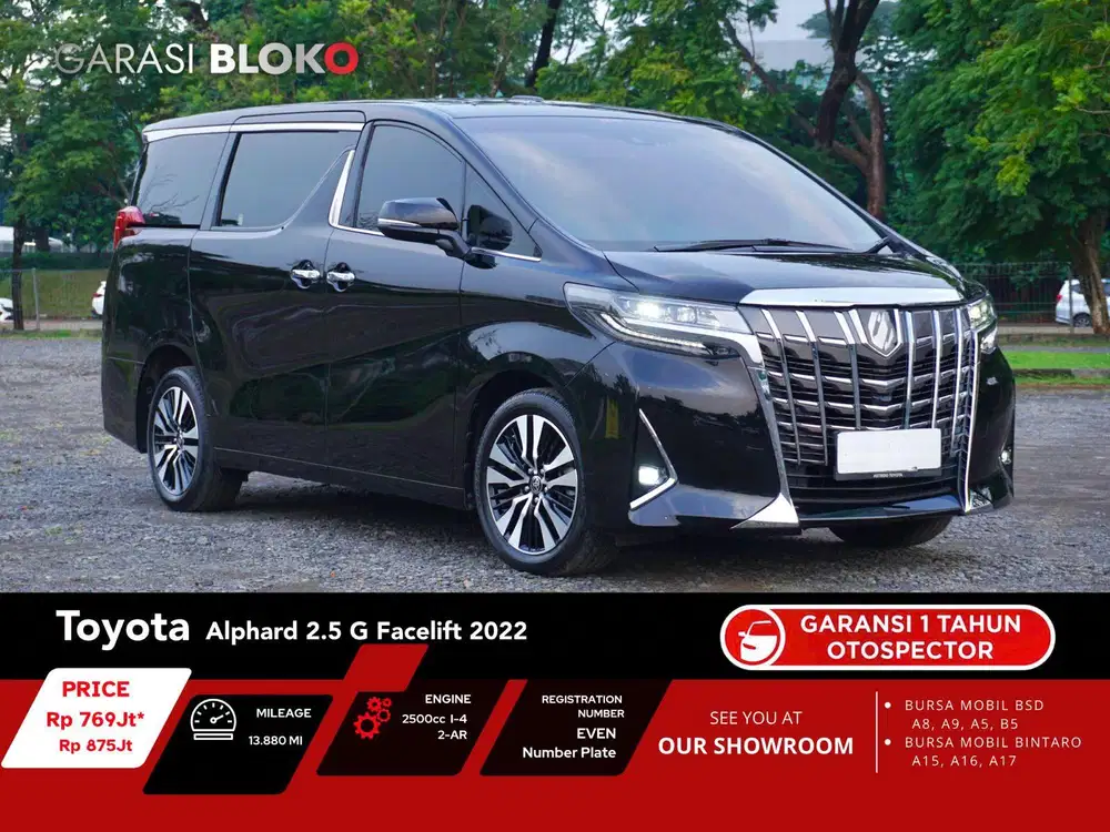 Toyota Alphard 2.5 G ATPM 2022