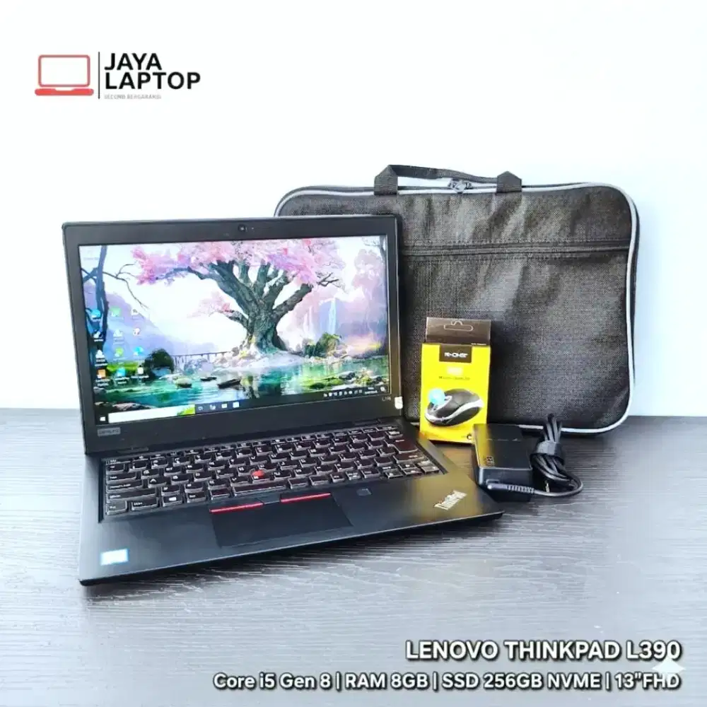 Lenovo Thinkpad L390 Core i5 G8 RAM 8GB SSD 256GB Laptop Second Bekas