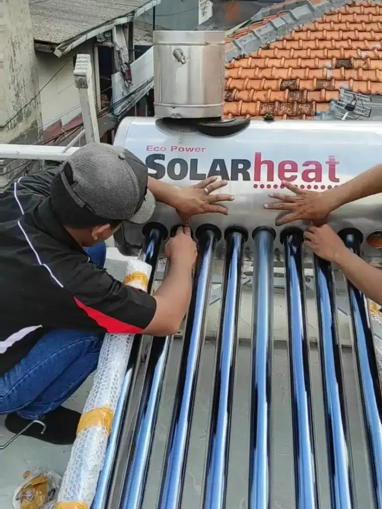 Bongkar Pasang Solahart Solar Heater Sinar Matahati bermacam merek dll