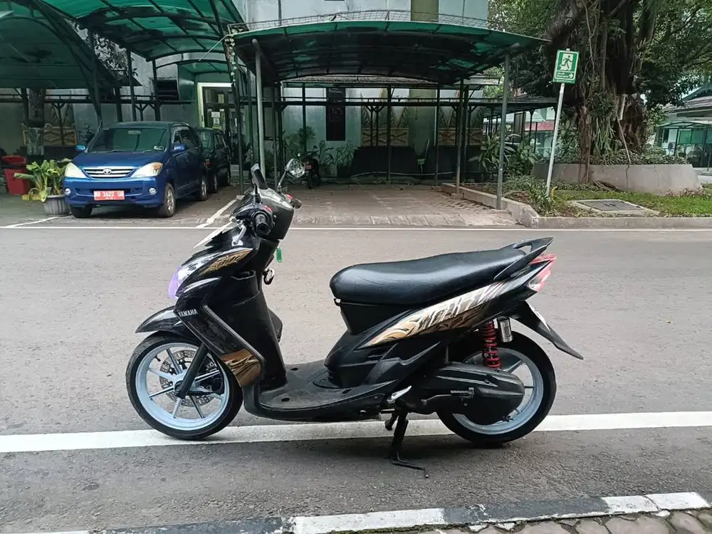 MIO SOUL SUDAH MODIFIKASI, VELK BARU, BAN BARU, SPEEDO DIGITAL, 2009
