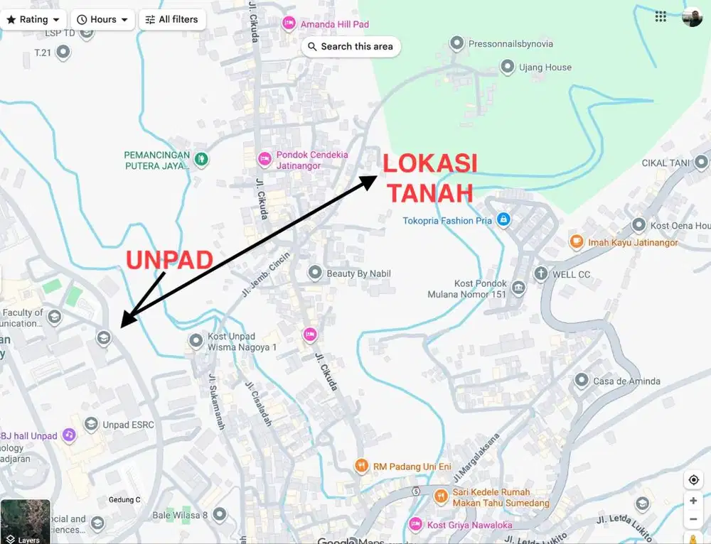 Jual Tanah Jatinangor Murah Luas Dekat Unpad