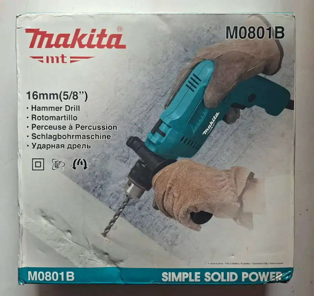 Baru bor MAKITA m0801b impact drill 16mm
