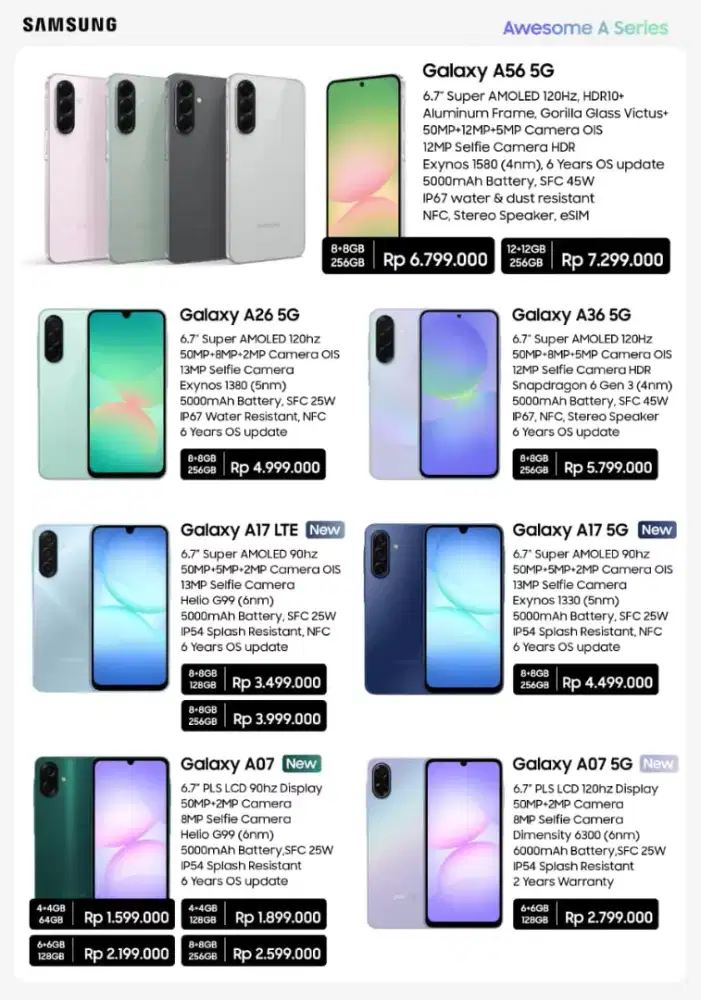 SAMSUNG GALACY A26 5G