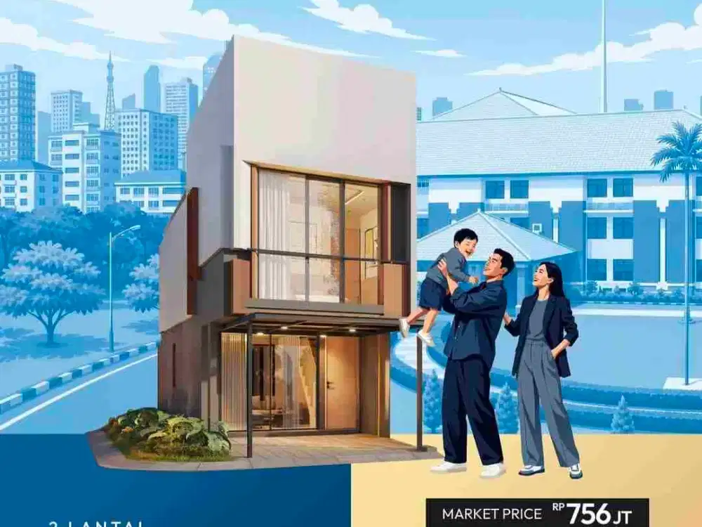 Di Jual Rumah 3kamar harga 600juta an Lippo cikarang Bekasi