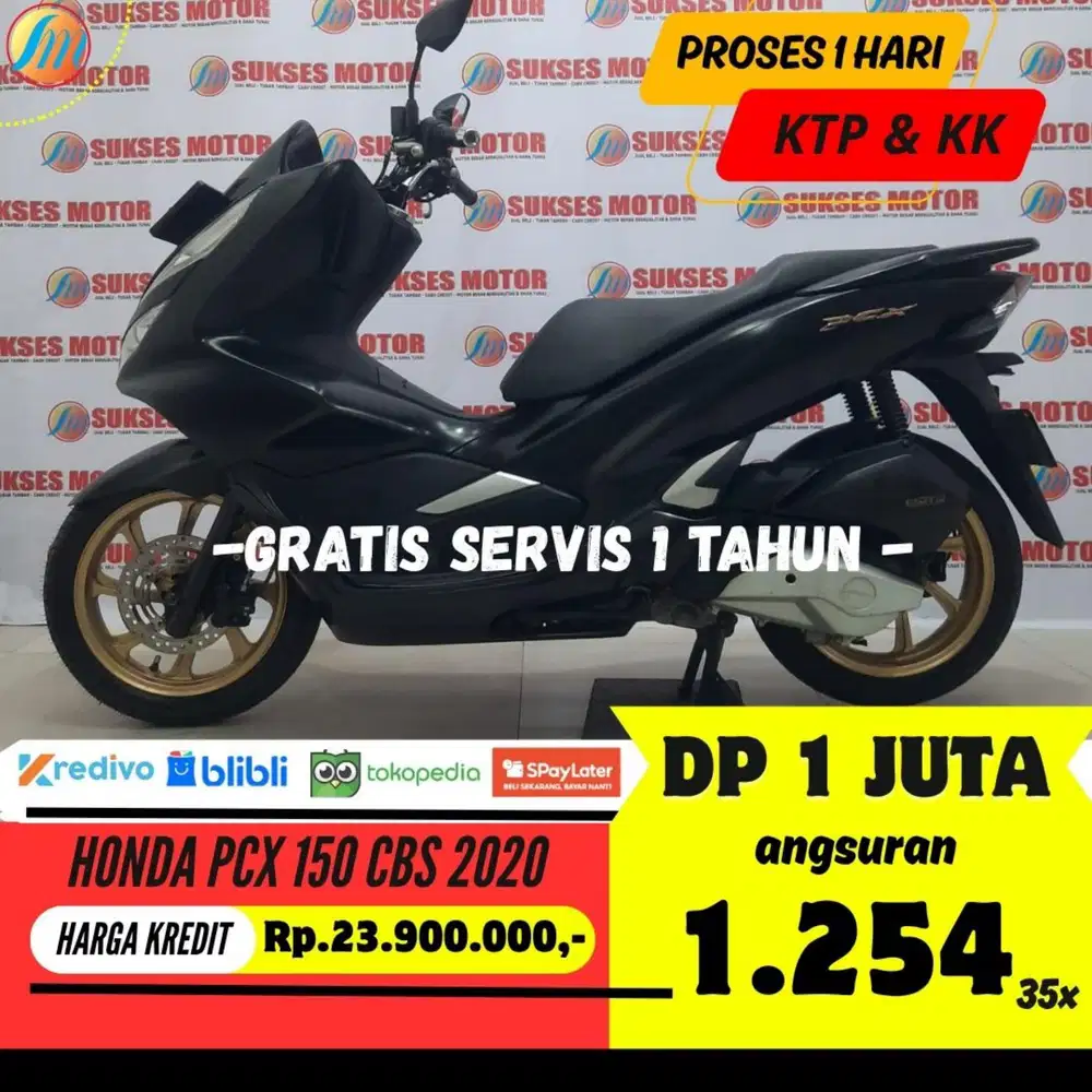 DP 1JUTA ANGSURAN SANGAT RENDAH HONDA PCX 150 CBS 2020 BERGARANSI