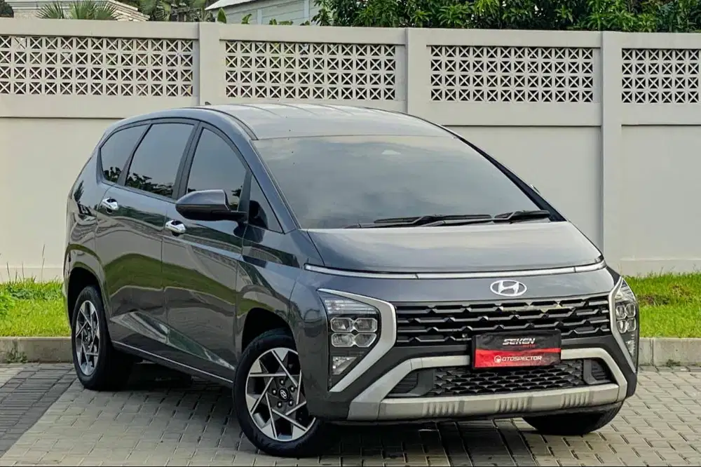 Hyundai Stargazer 1.5 Prime AT Matic 2023 Abu Abu. FULL RECORD!!!