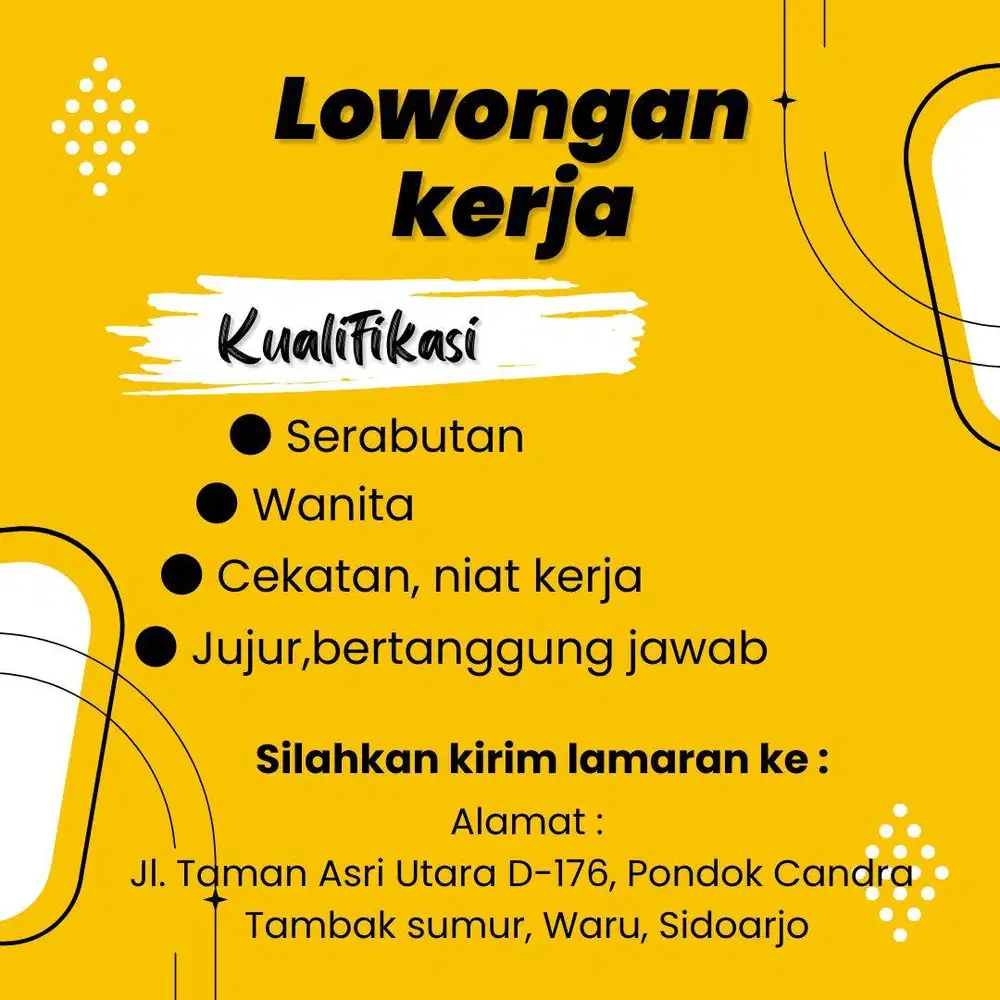 Lowongan Kerja serabutan
