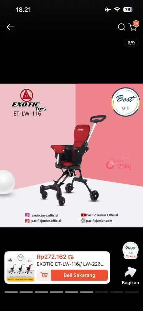 Preloved Stroller Traveling Exotic