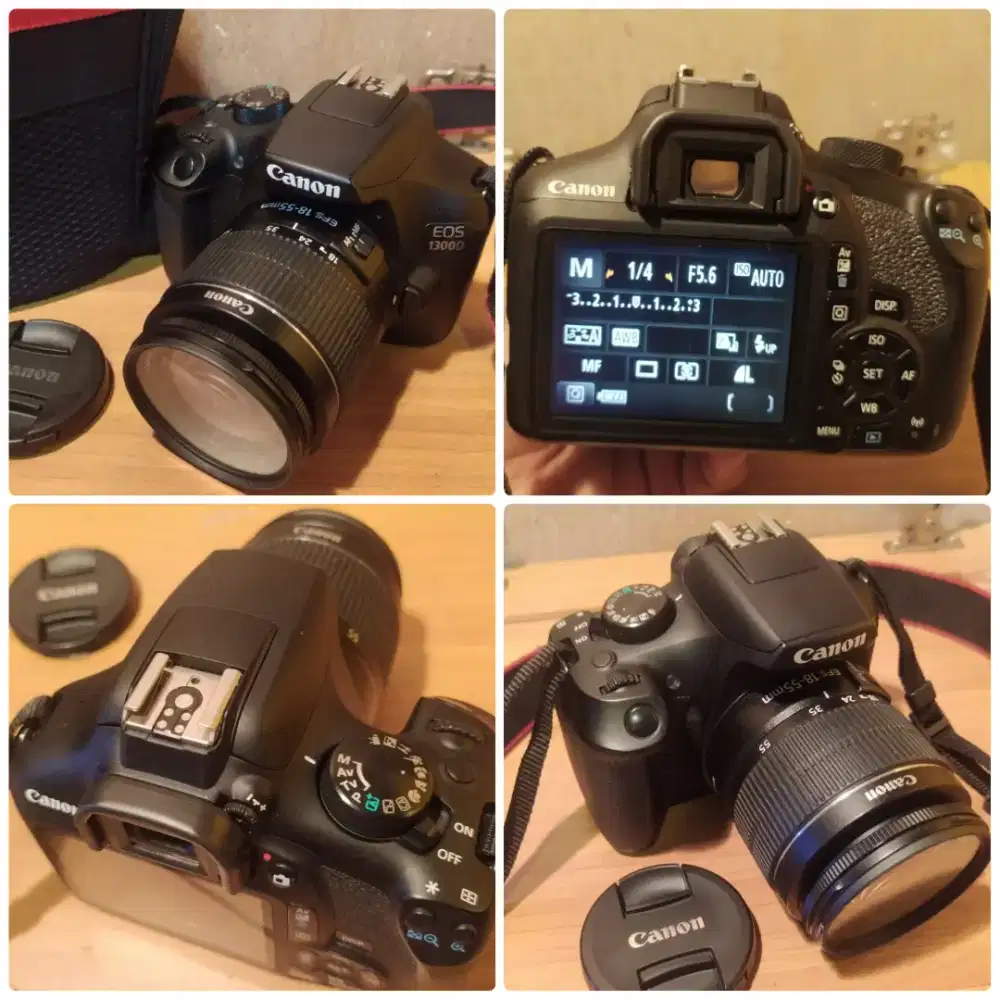 Kamera Dslr canon 1300d wifi mantap body muluss
