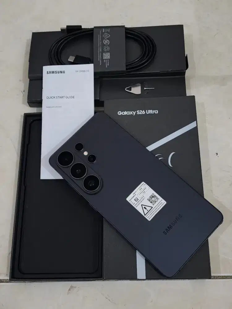 Samsung S26 Ultra 5G 16/1TB  warna Hitam SEIN,100% Mulus (Perfect)