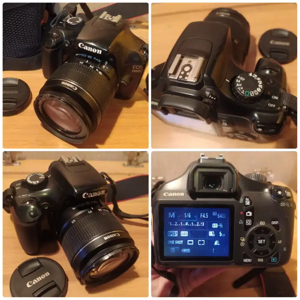 Kamera Dslr Canon 1100d murah banget fungsi normal siap pakai