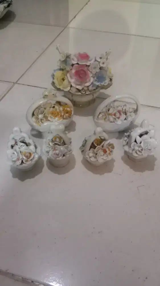 Pajangan keramik jadul paket
