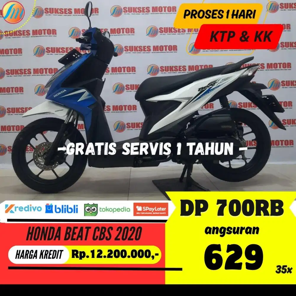 HONDA BEAT CBS 2020 KREDIT DP 700RB ANGSURAN SANGAT RENDAH BERGARANSI