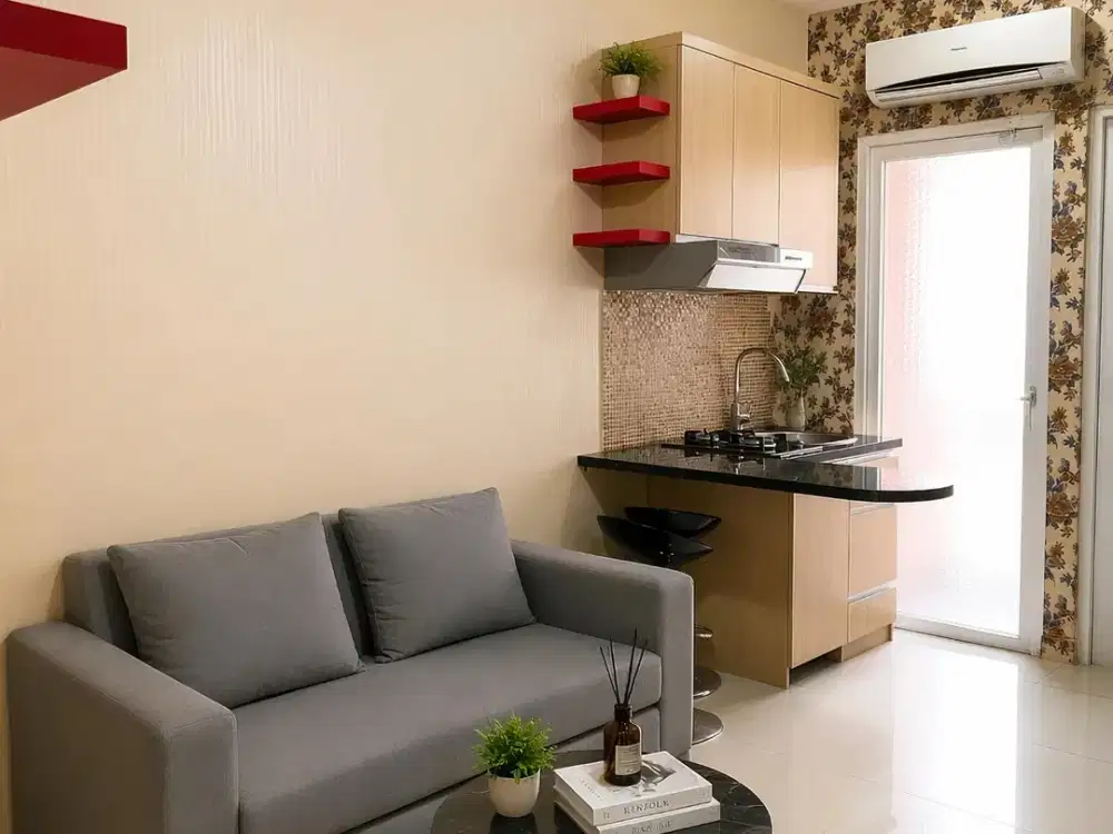 DIJUAL CEPAT! GREEN PRAMUKA CITY APARTEMEN 2BR FULLY FURNISHED VIEW TIMUR