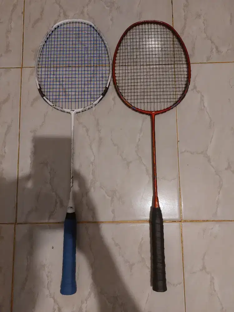 Jual raket lining tectonic 7 drive dan yonex nanoray 72 light