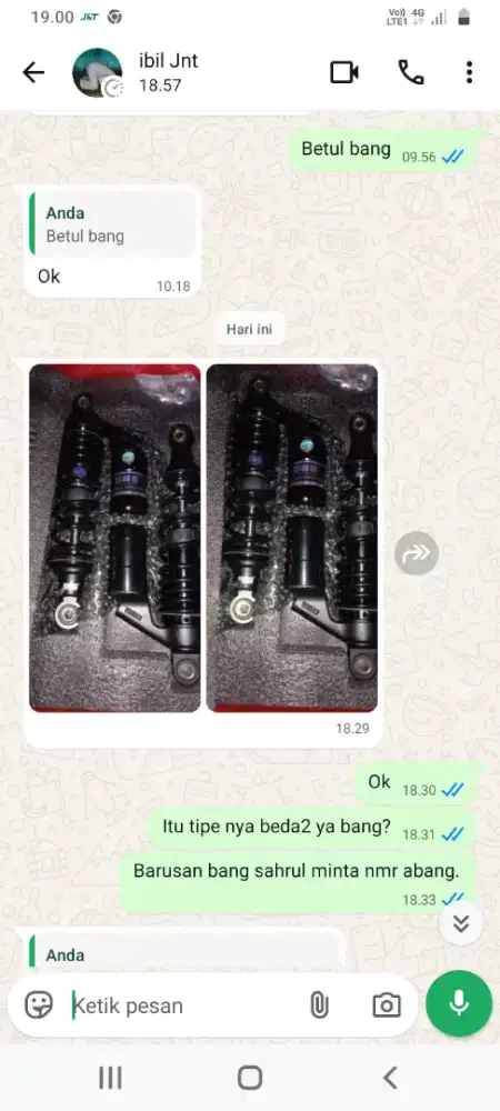 Shock motor belakang nmax