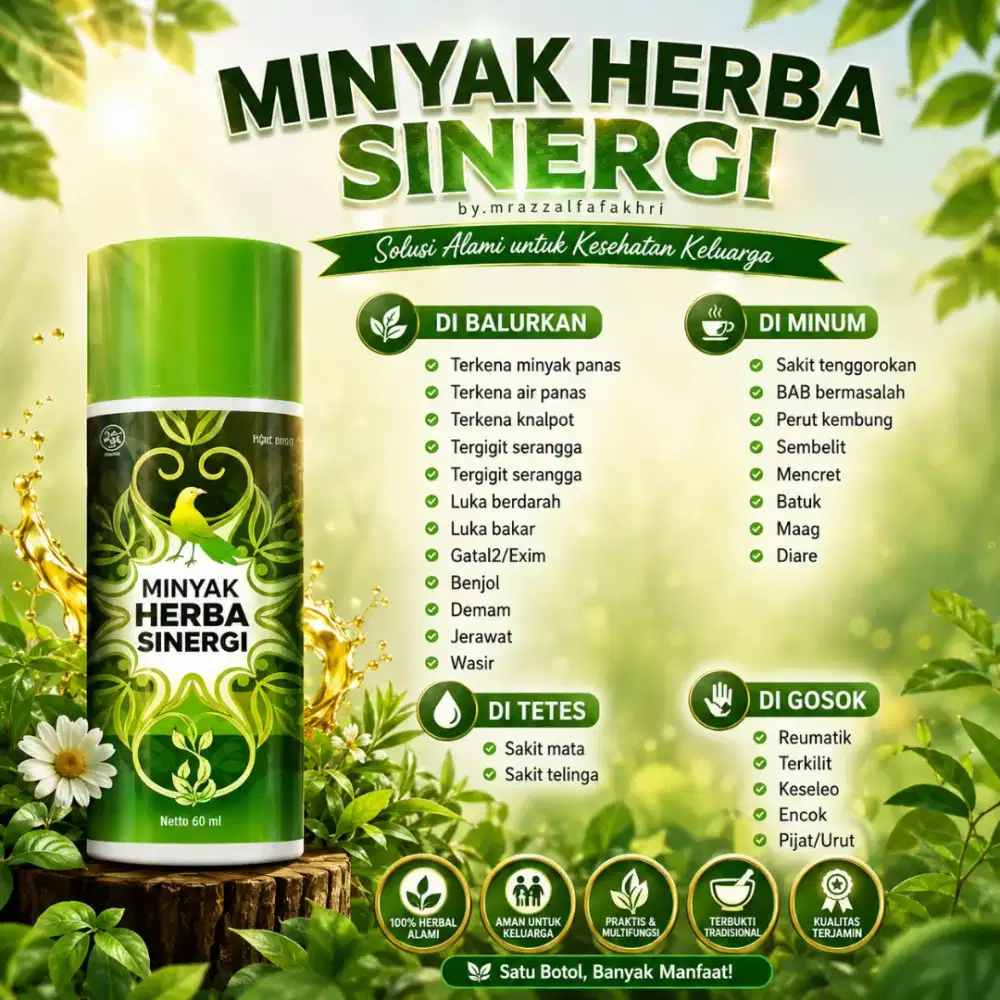 Terlaris! Minyak Herba Sinergi