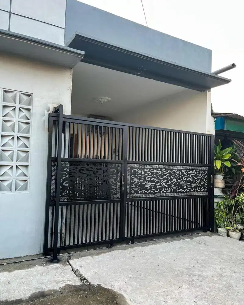 Pintu gerbang cutting plat
