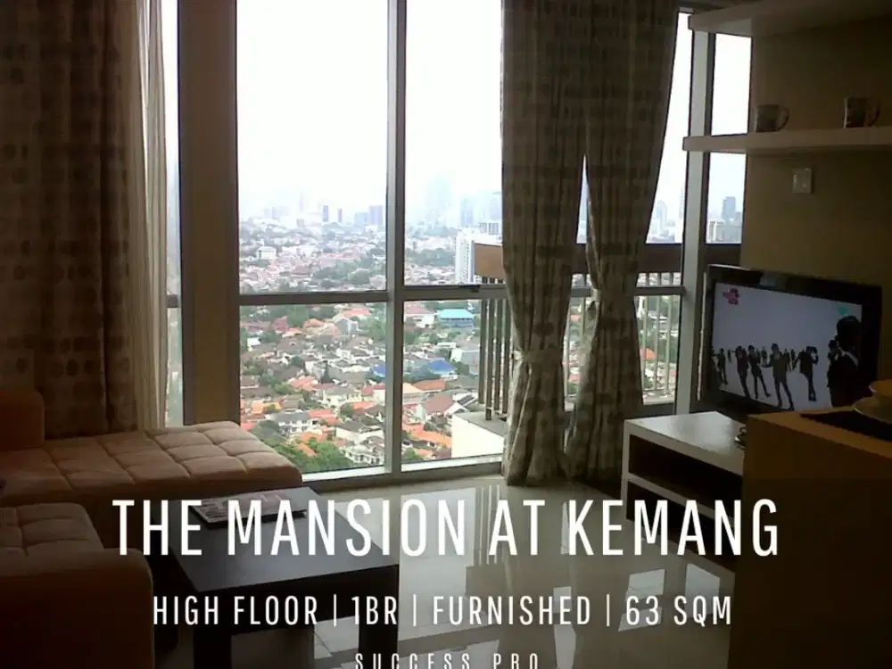 For Rent! The Mansion at Kemang Apartment 1BR High Floor Furnished with City View