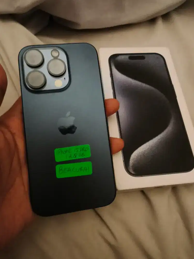 iPhone 15 Pro 128GB Fullset Terdaftar Beacukai