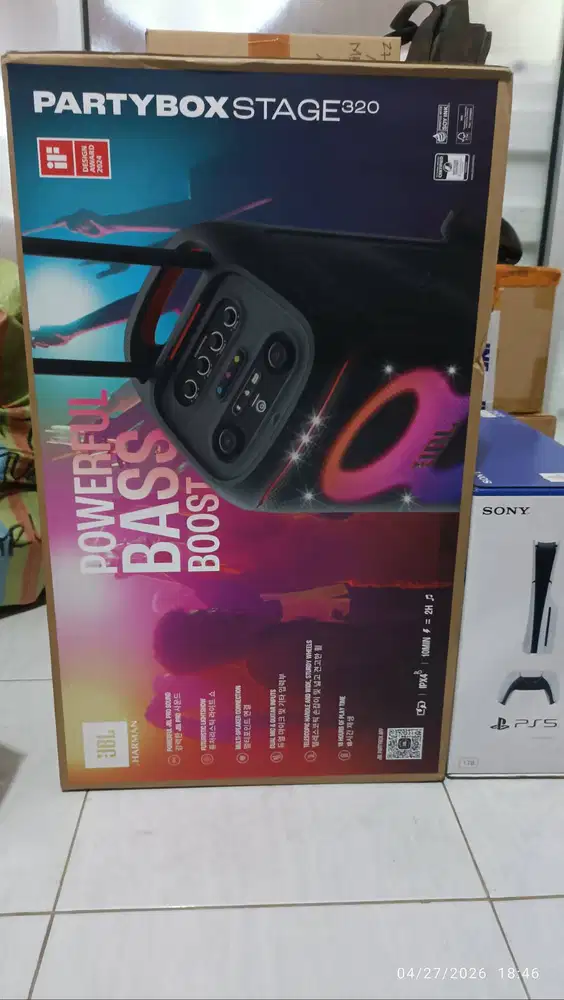 SPEAKER JBL PARTYBOX STAGE 320 BARU