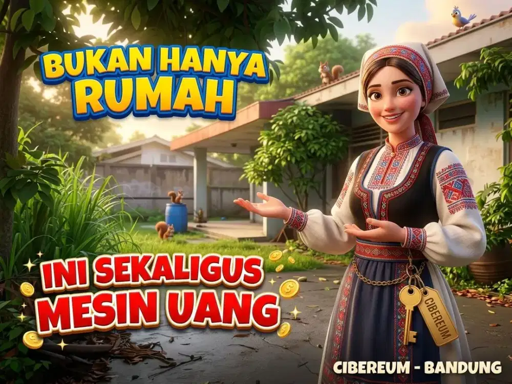 JUAL TANAH BONUS RUMAH + GUDANG DI, CIBEREUM, ANDIR, BANDUNG KOTA.