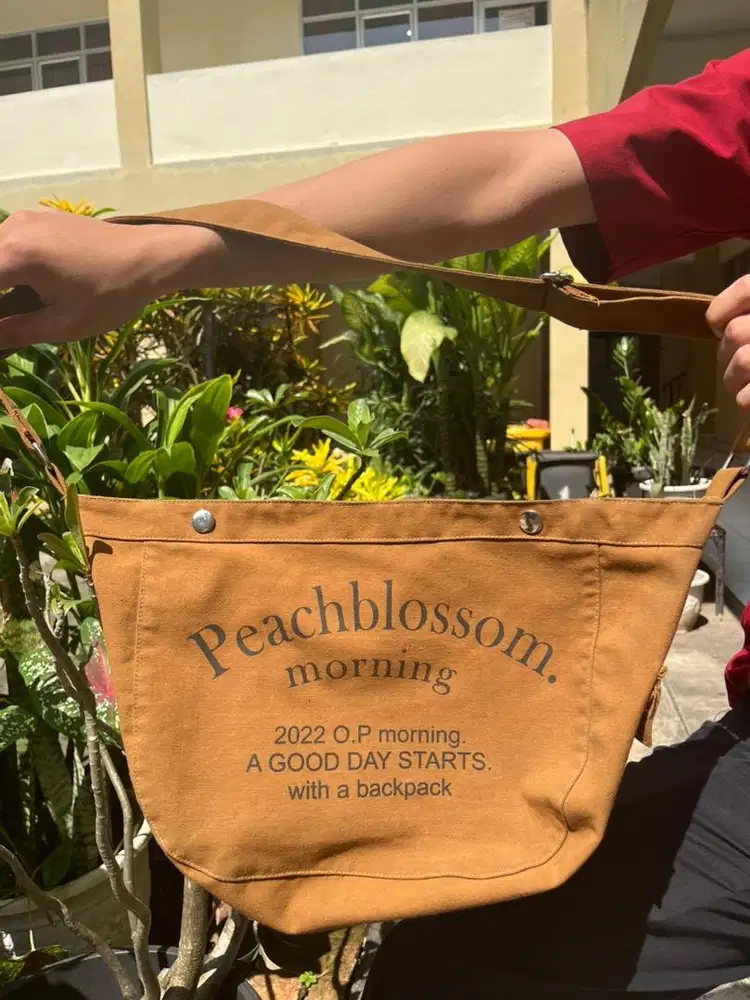 Peachblossom Canvas Bag
