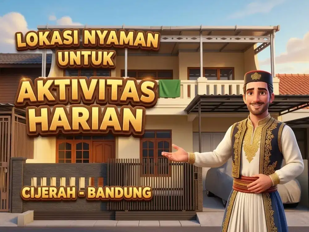 JUAL RUMAH MURAH DI, CIJERAH, MELONG ASIH, BANDUNG KULON.