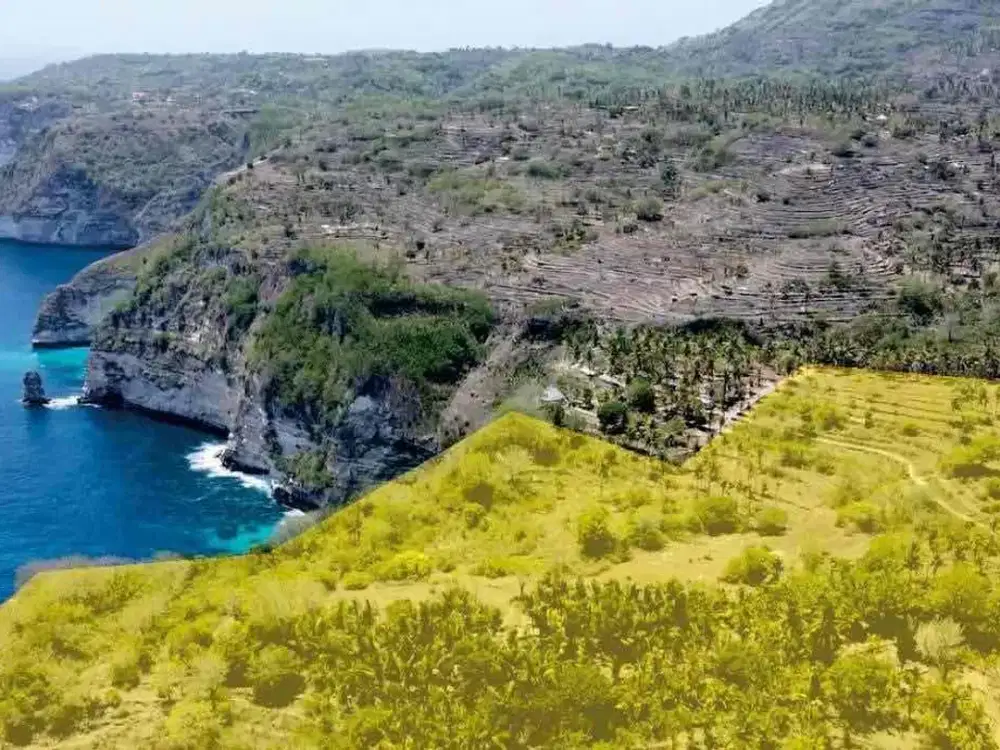 jual tanah pantai atuh pelilit Nusa penida samping tropikal glamping