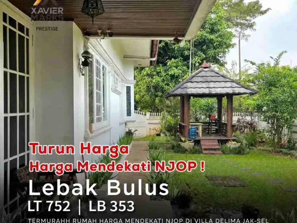 FOR SALE RUMAH HOOK LUAS 2 KAVLING – VILLA DELIMA, LEBAK BULUS

 Harga Spesial DM ! Properti Luas & Siap Huni, Jarang Ada!

Dijual rumah asri dan fungsional di perumahan tenang Villa Delima, Lebak Bulus – Jakarta Selatan.
Berdiri di atas 2 kavling, rumah