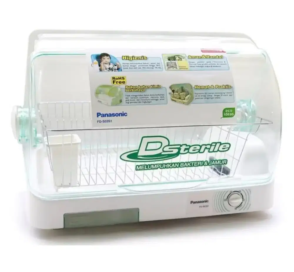 Panasonic sterilisasi botol dan perlengkapan makan bayi