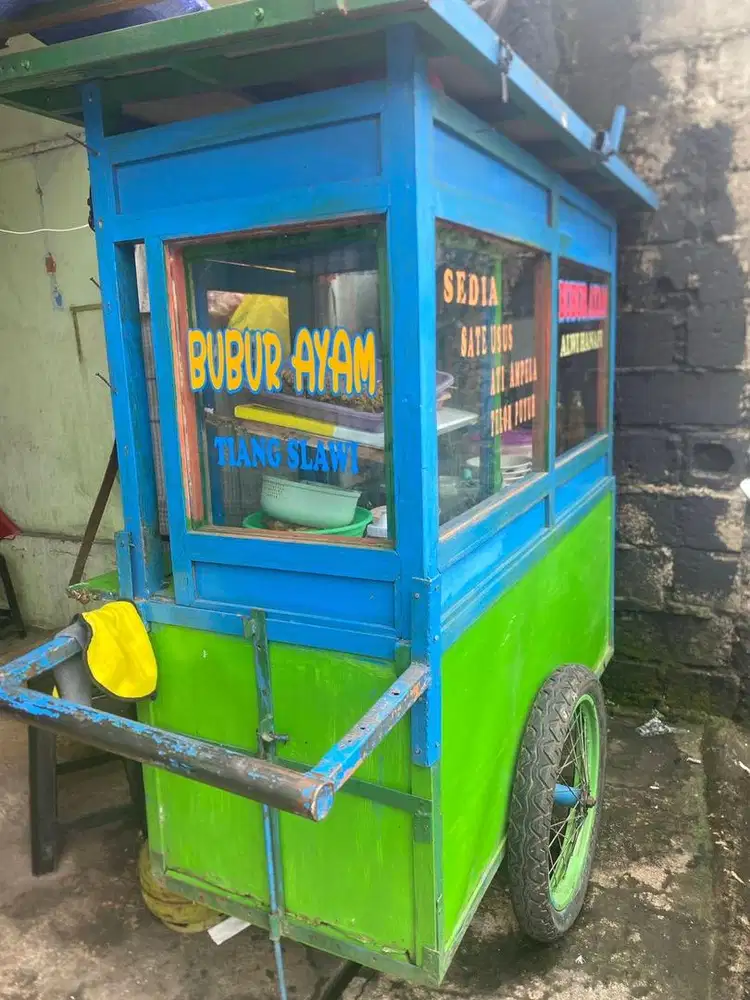 Gerobak bubur ayam untuk jualan serua ciputat