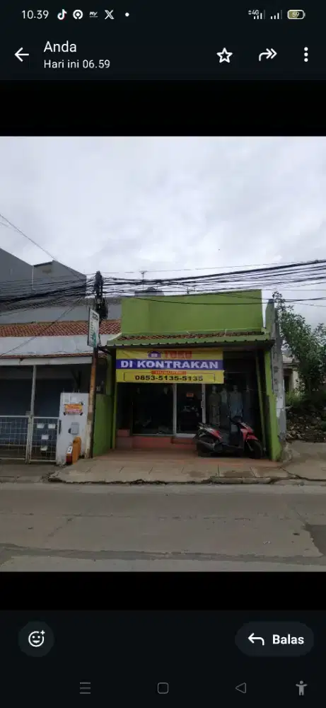 disewakan cocok untuk kantor / toko